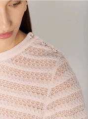 Berenice Madaline Knitted Sweater in Pale Pink