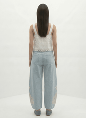 Berenice Pampa Balloon Jean in Blue Denim