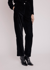 Berenice Pantalon Droit Imprime Pant in Black