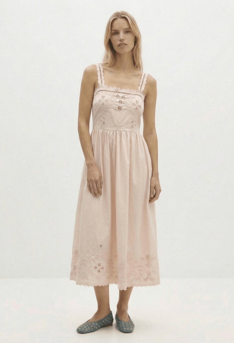 Berenice Rosaline Dress in Light Pink
