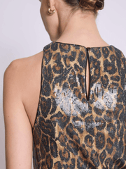 Berenice Tallyna Top in Leopard Print