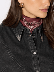 Berenice The Clov Shirt in Black Denim