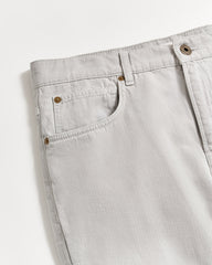 Billy Reid Cotton Linen 5 Pocket Pant in Quarry