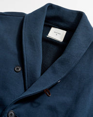 Billy Reid John Shawl Cardigan in Carbon Blue