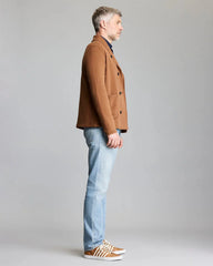 Billy Reid John Shawl Cardigan in Oak Brown