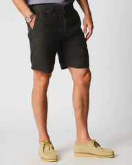 Billy Reid Linen Moore Short in Steel Grey