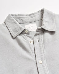 Billy Reid Long Sleeve Knit Yellowhammer Shirt in Silver