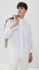 Billy Reid MSL 1-Pocket Shirt in White