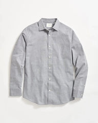 Billy Reid Oxford Hutchenson Dress Shirt in Light Grey