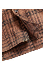 Billy Reid Tuscumbia Shirt in Highland Brown/Black