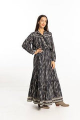 Bindu Gretel Blouse in Black Pearl