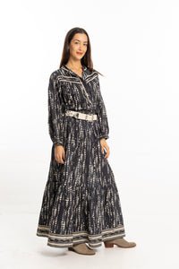 Bindu Gretel Blouse in Black Pearl