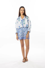 Bindu Robi Blouse in Jasmine Violet