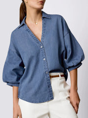 Brochu Walker Kate Denim Shirt in Atlantic Wash