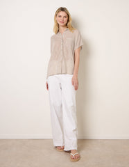 Stripe Button Front Shirt