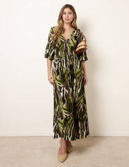 Shirred Empire Bust Dress
