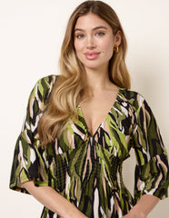 Shirred Empire Bust Dress