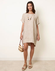 Washed Effect Tunic Dress