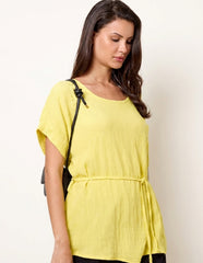 Belted Wide Sleeve Top