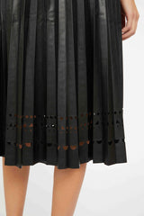 Caballero Alana Skirt in Vegan Leather in Black