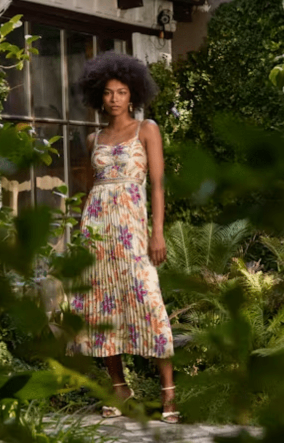 Caballero Collection Dayna Dress in Stitched Flower