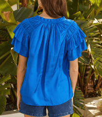 Caballero Collection Kelsie Top in Blue