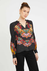 Caballero Jillian Top in Lacquer Bush Lily