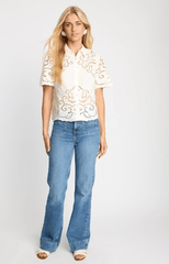 Caballero Kenzie Top in Cloud Cream