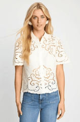 Caballero Kenzie Top in Cloud Cream