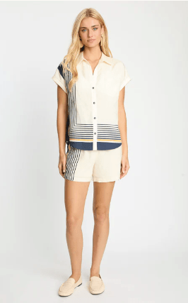 Caballero Maysen Top in Vintage Scarf