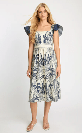 Caballero Tati Dress in Ink Island