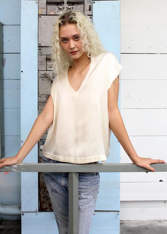 Cali Dreaming James Top in Ivory
