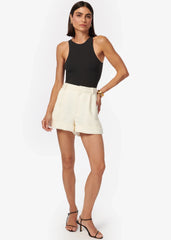 Cami Casey Boucle Short in Cream