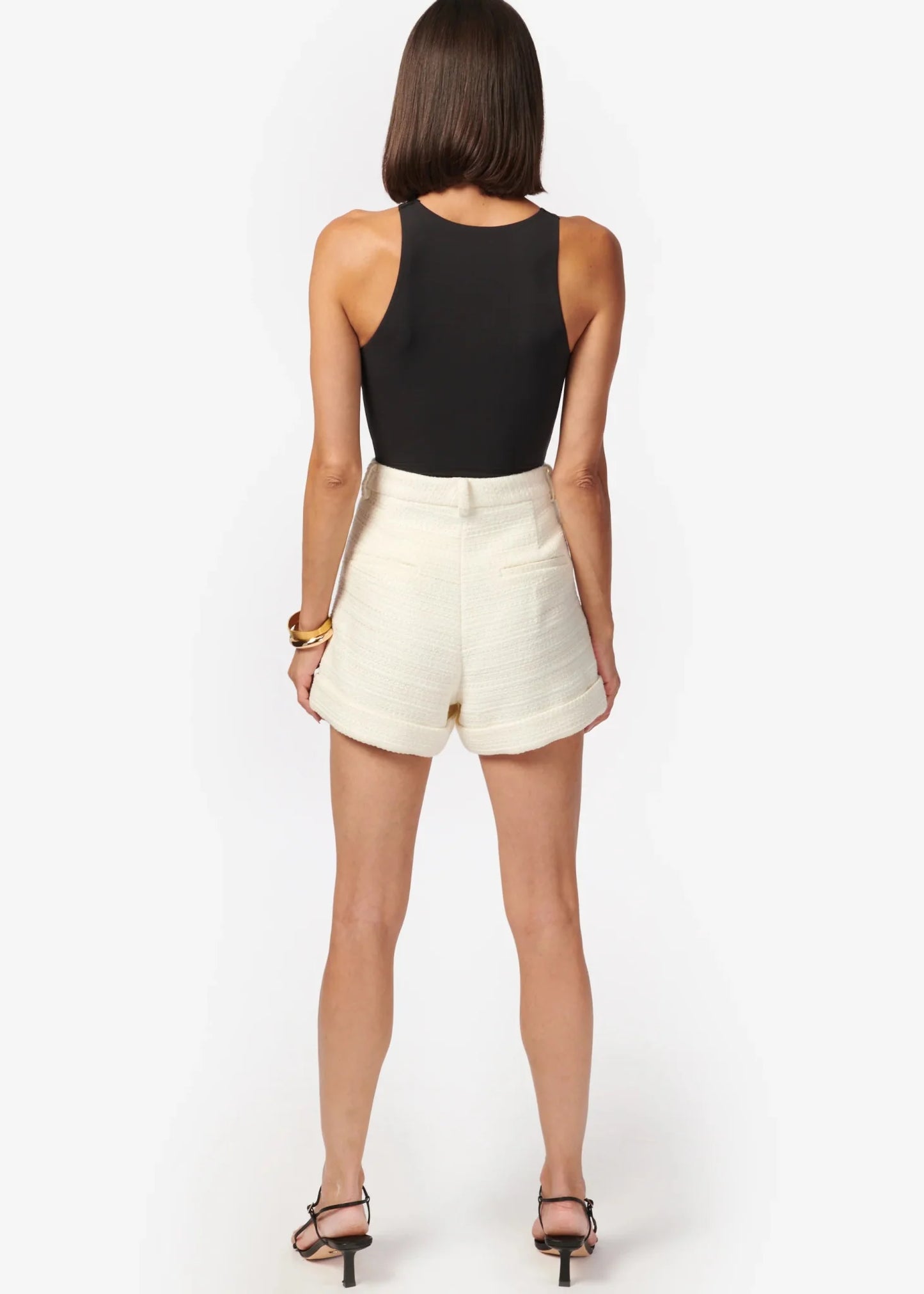 Cami Casey Boucle Short in Cream