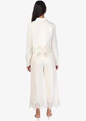 Cami NYC Cassia High Rise Linen Pant in Macadamia