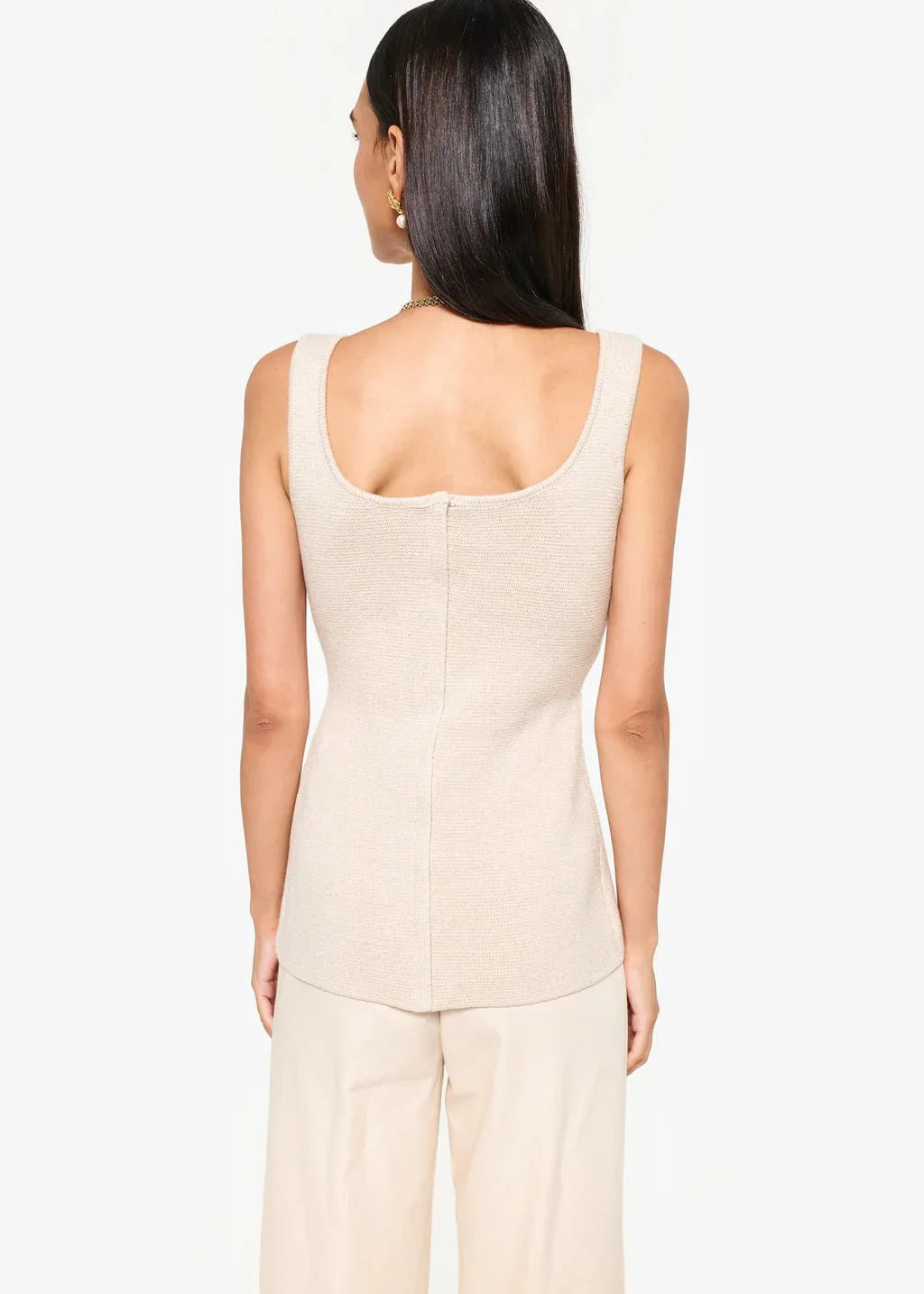 Cami NYC Damian Knit Top in Bone