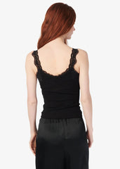 Cami NYC Lani Rib Knit Tank in Black