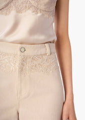 Cami NYC Natali Bull Denim Pant in Oat