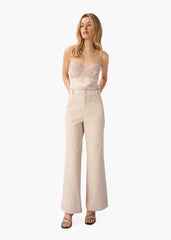 Cami NYC Natali Bull Denim Pant in Oat