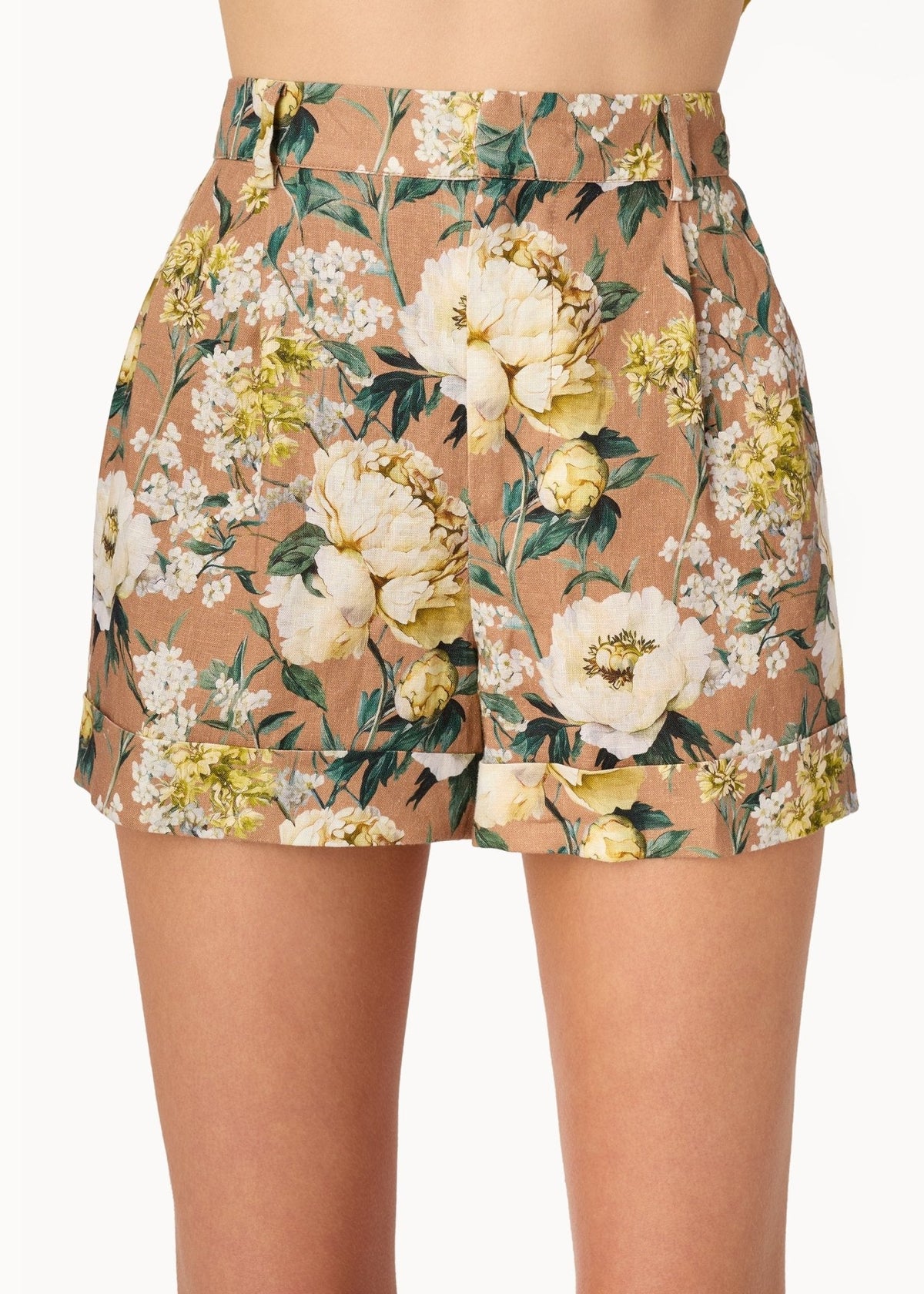 Cami Ravi Linen Short in Morning Flourish