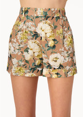Cami Ravi Linen Short in Morning Flourish