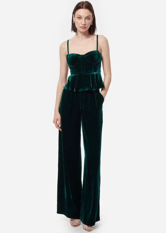 Cami Rylie Velvet Pant in Deep Sea