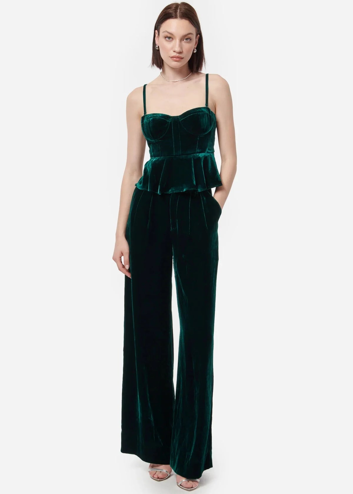 Cami Rylie Velvet Pant in Deep Sea