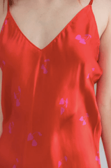 Catherine Gee Basic Cami in Cherry Heart
