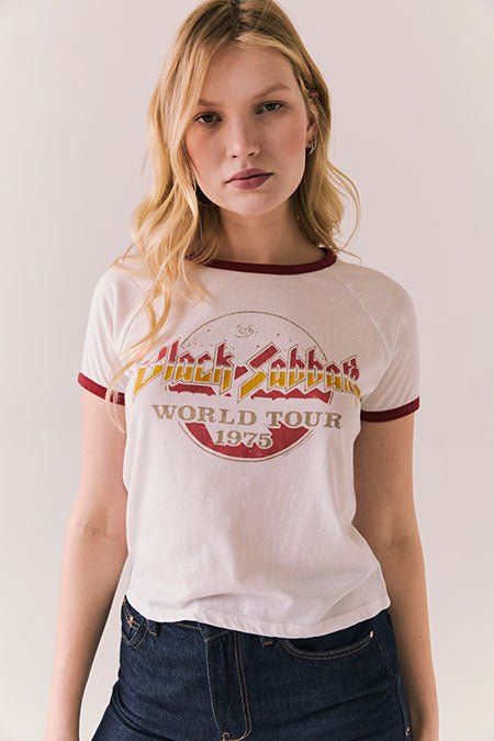 Chaser Black Sabbath 1975 World Tour Tee in White