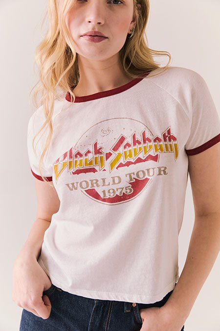 Chaser Black Sabbath 1975 World Tour Tee in White