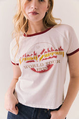 Chaser Black Sabbath 1975 World Tour Tee in White