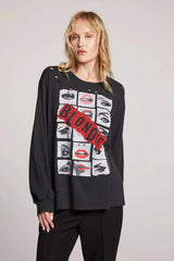 Chaser Blondie Tracks Across America Long Sleeve in Licorce