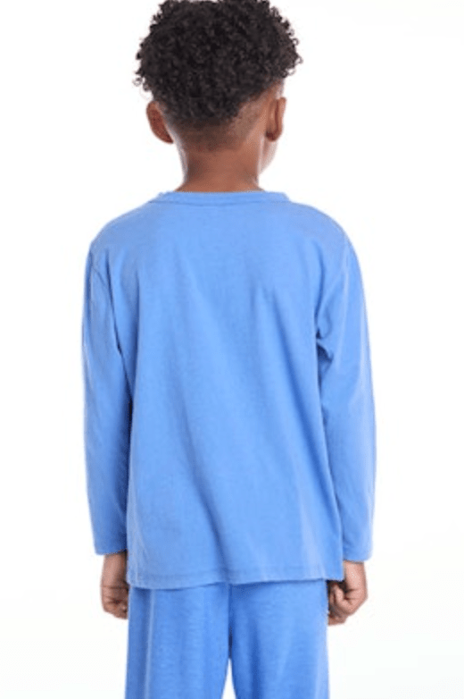 Chaser Boys Longsleeve T-Rex Tee in Blue Dream