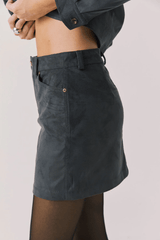 Chaser Brooke Mini Skirt in True Black